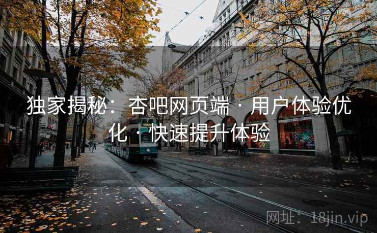 独家揭秘：杏吧网页端 · 用户体验优化 · 快速提升体验